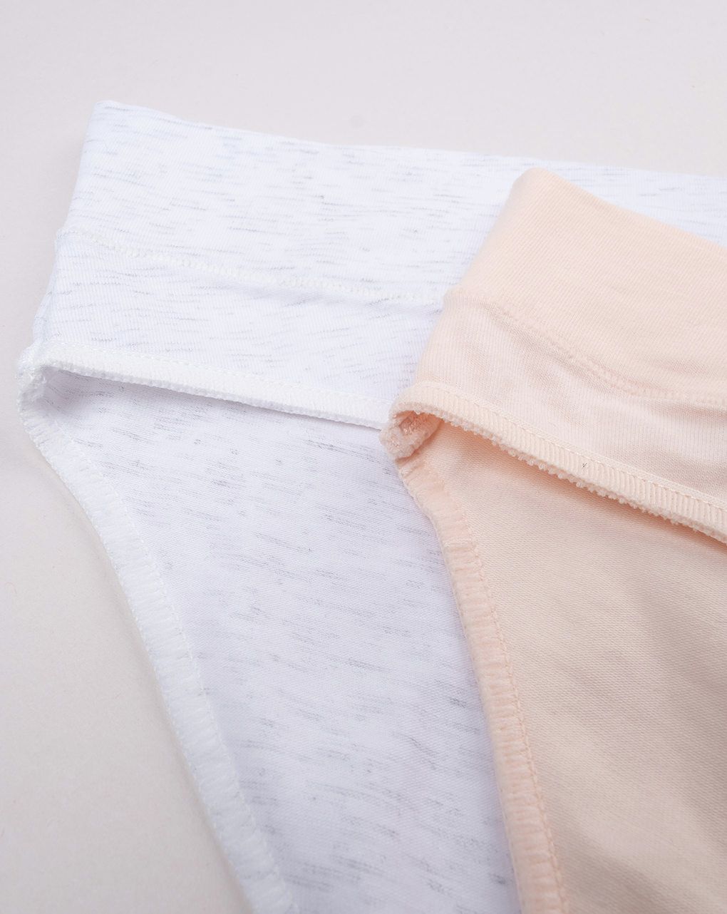 γυναικεία σλιπ εγκυμοσύνης λευκό/ σομόν πακέτο x2 - Prénatal