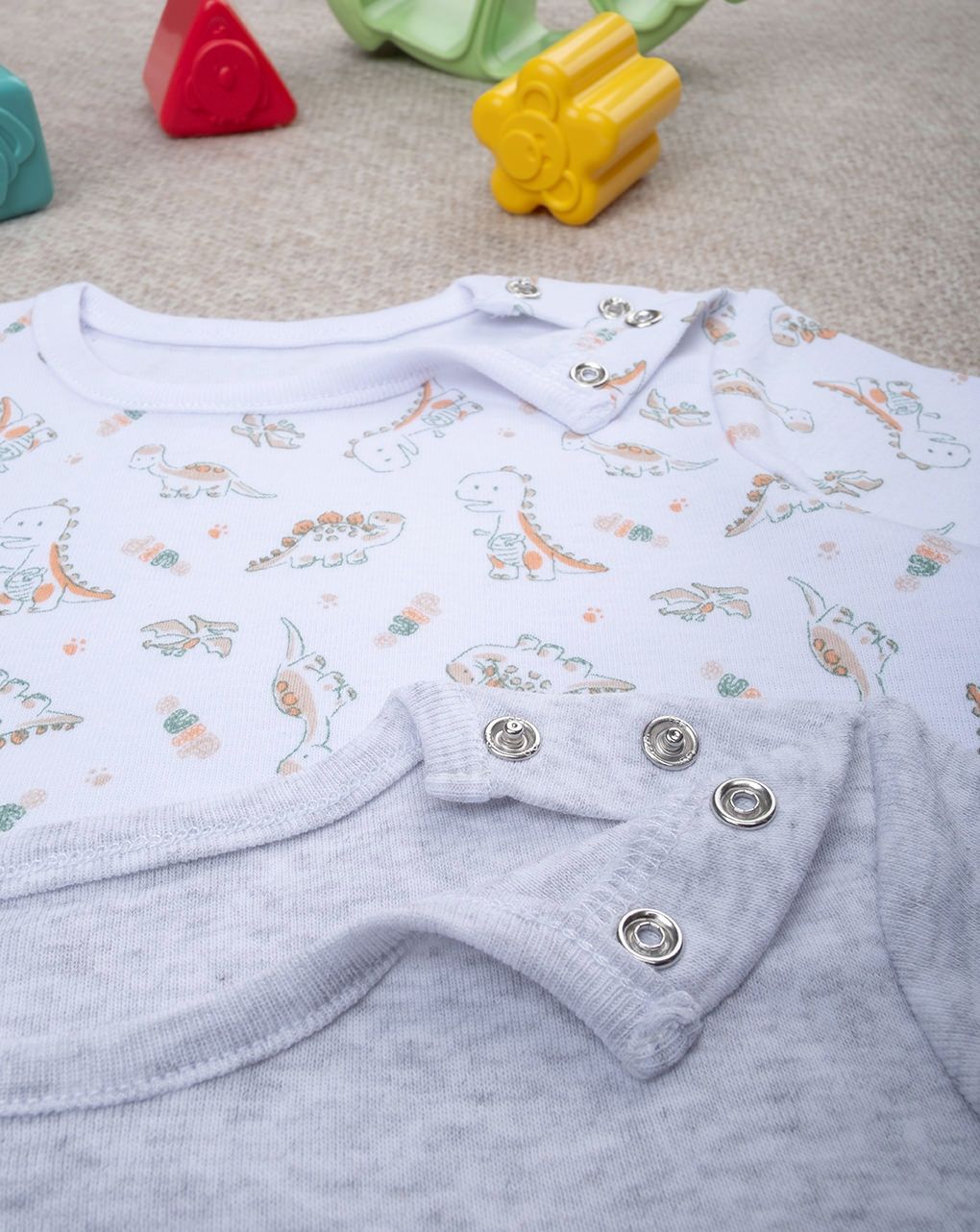 βρεφικά κορμάκια με δεινόσαυρους πακέτο x2 για αγόρι - Prénatal
