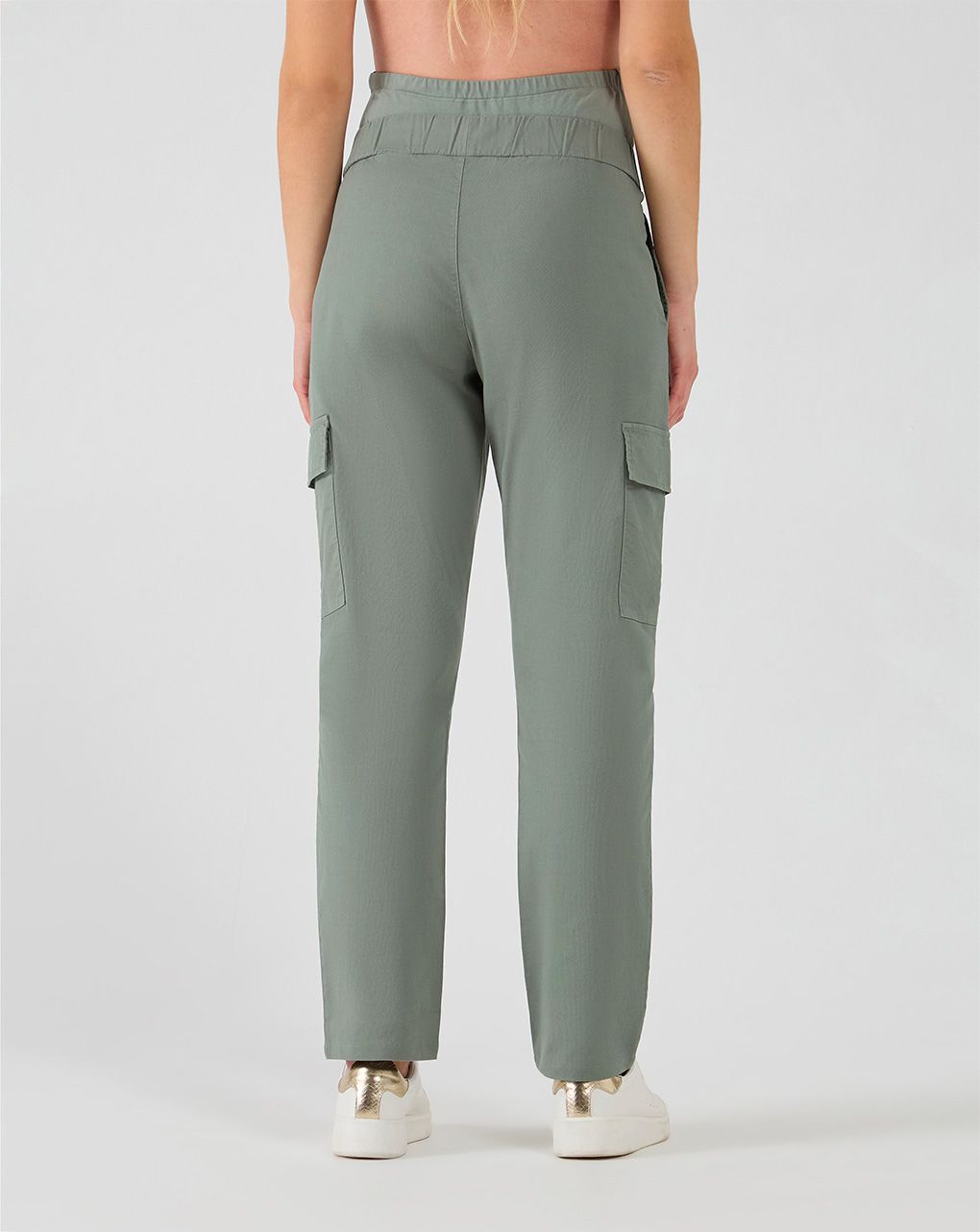 γυναικείο παντελόνι εγκυμοσύνης cargo λαδί - Prénatal