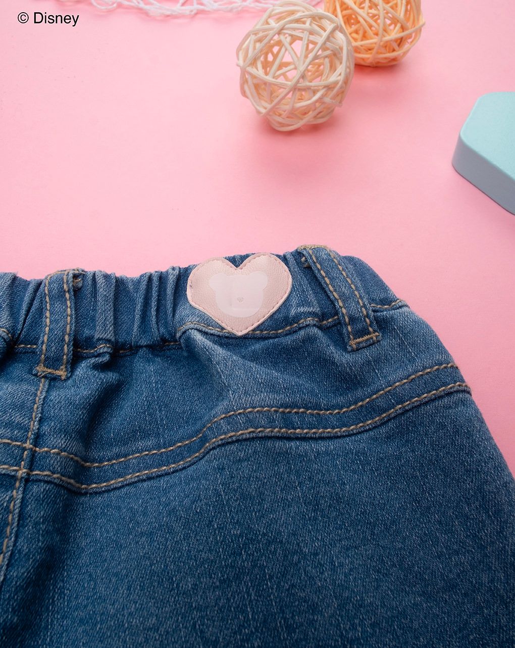 βρεφικό τζιν παντελόνι μπλε minnie για κορίτσι - Prénatal