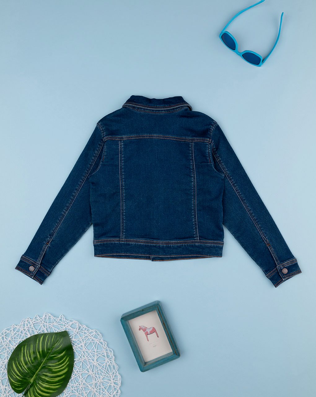 παιδικό τζιν μπουφάν μπλε για αγόρι - Prénatal