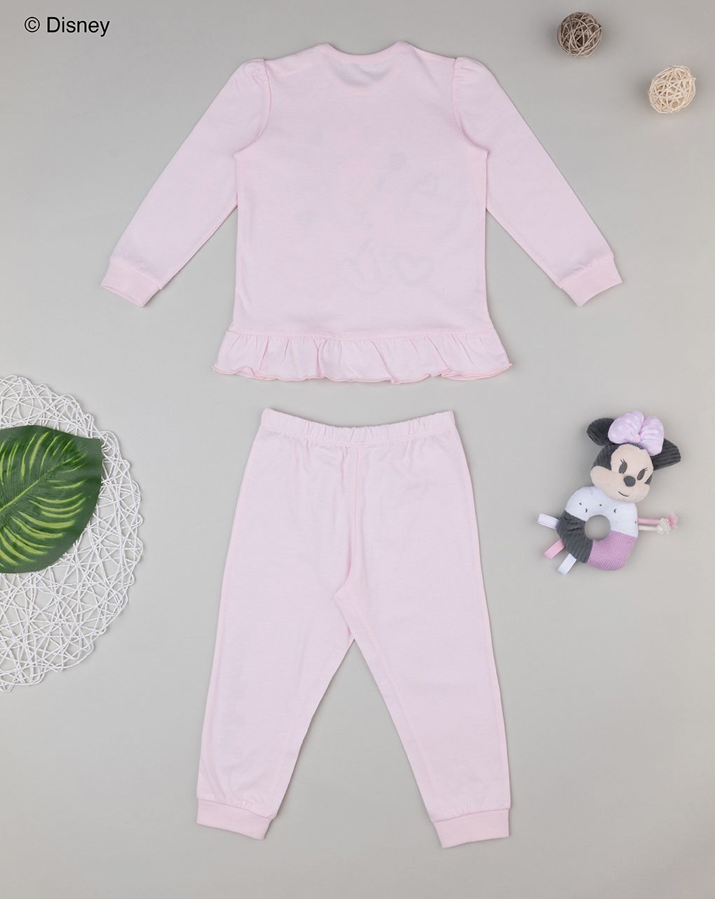 βρεφική πιτζάμα ροζ minnie για κορίτσι - Prénatal