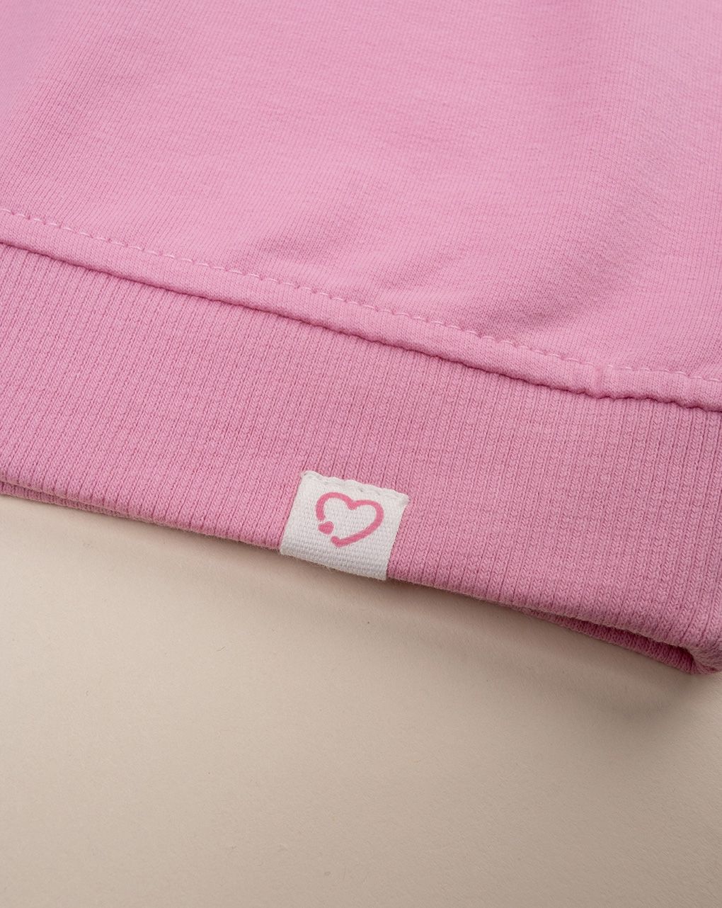 παιδική μπλούζα φούτερ ροζ happiness mood για κορίτσι - Prénatal