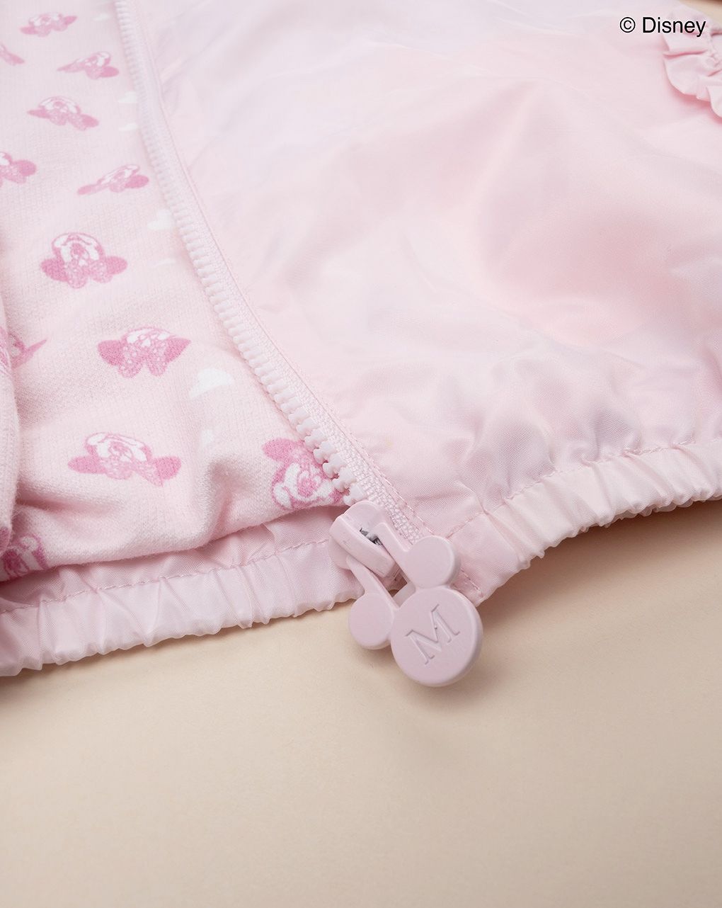 παιδικό μπουφάν αντιανεμικό ροζ minnie για κορίτσι - Prénatal