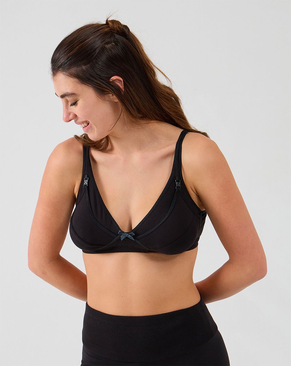 γυναικείο σουτιέν θηλασμού μαύρο cup d - Prénatal