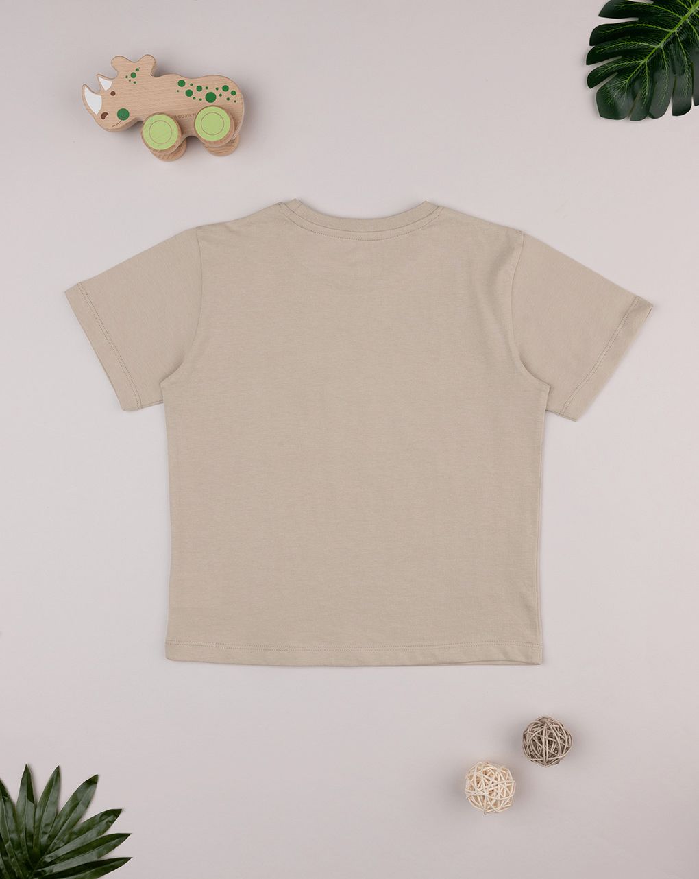 παιδικό t-shirt μπεζ με δεινόσαυρους για αγόρι - Prénatal