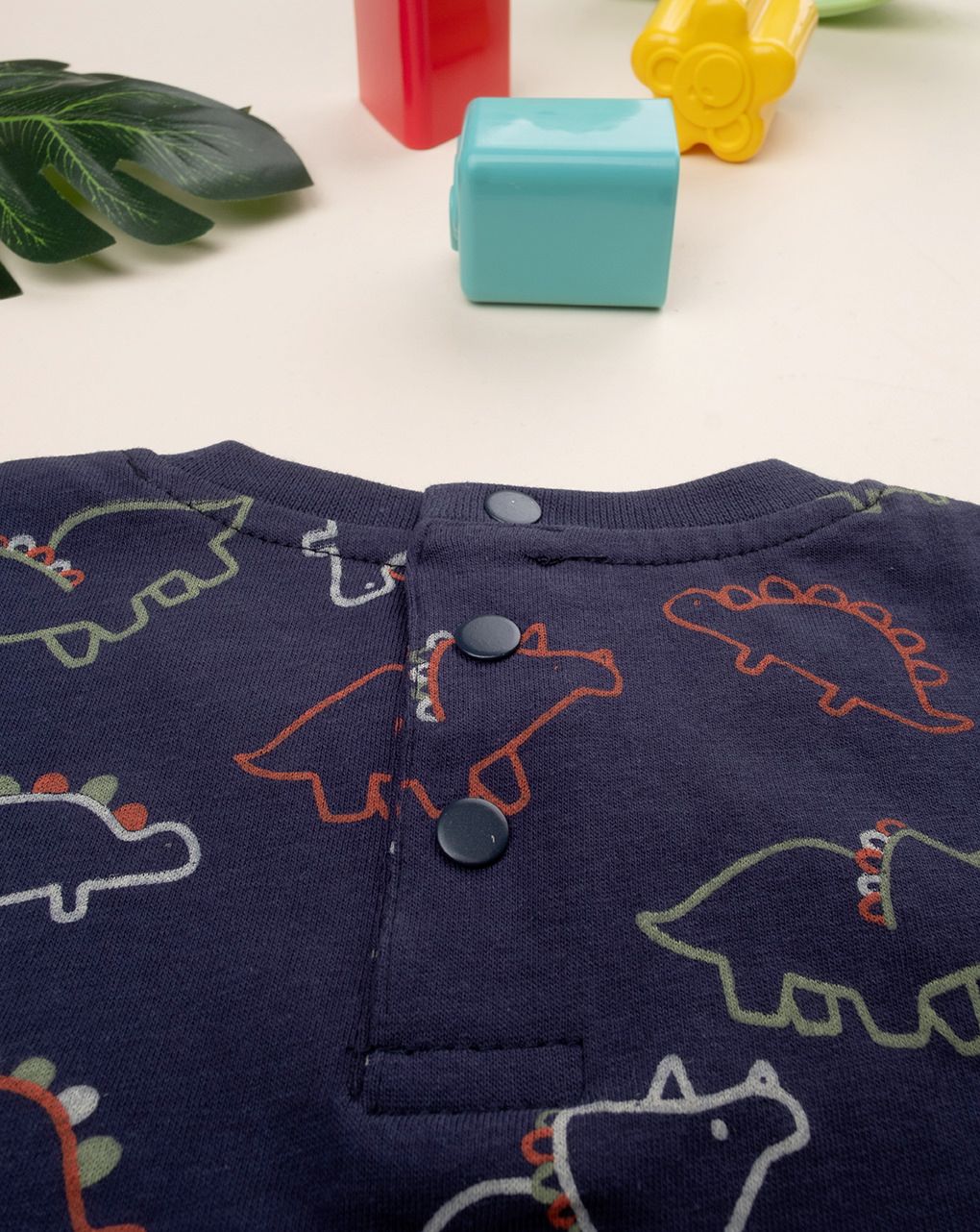 βρεφικό t-shirt μπλε με δεινόσαυρους για αγόρι - Prénatal