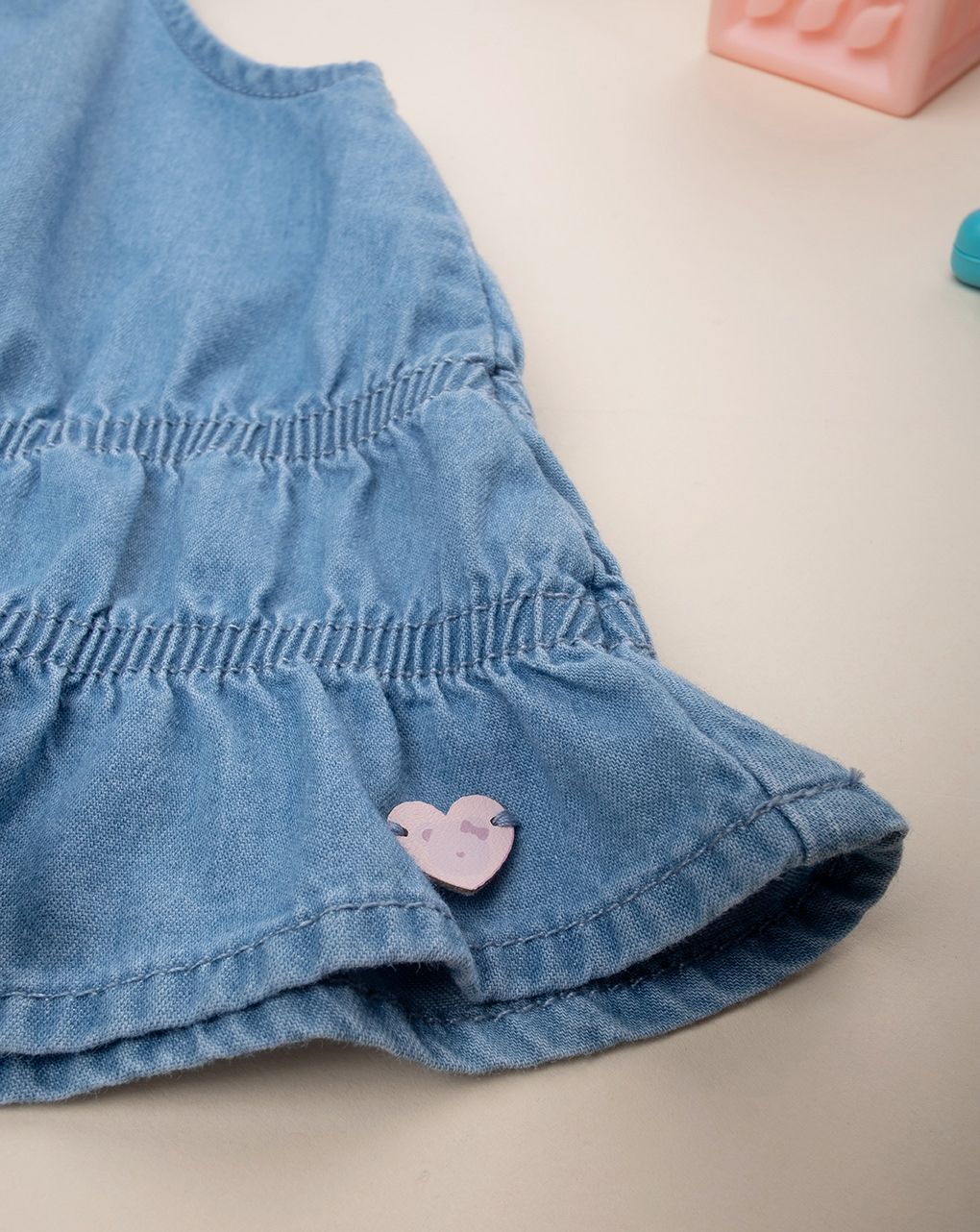 παιδική τζιν μπλούζα μπλε για κορίτσι - Prénatal