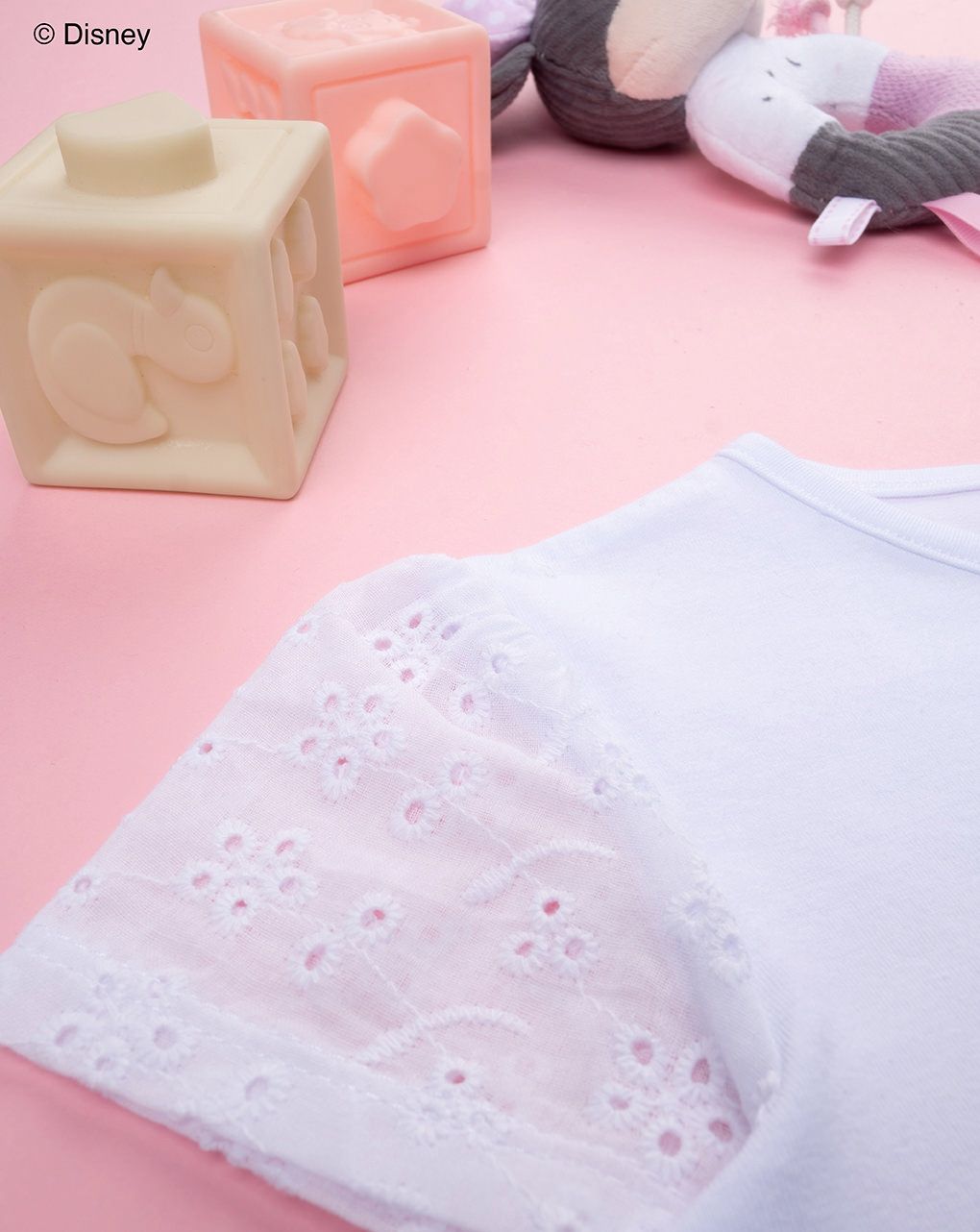 παιδικό t-shirt λευκό minnie για κορίτσι - Prénatal