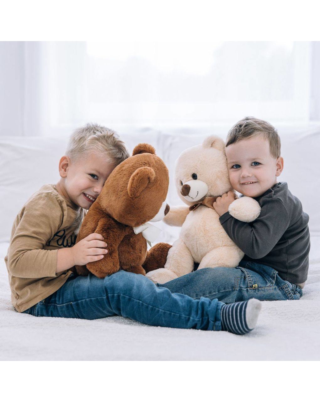 Freeon λούτρινος αρκούδος cosy 45cm μπεζ 80814 - Freeon