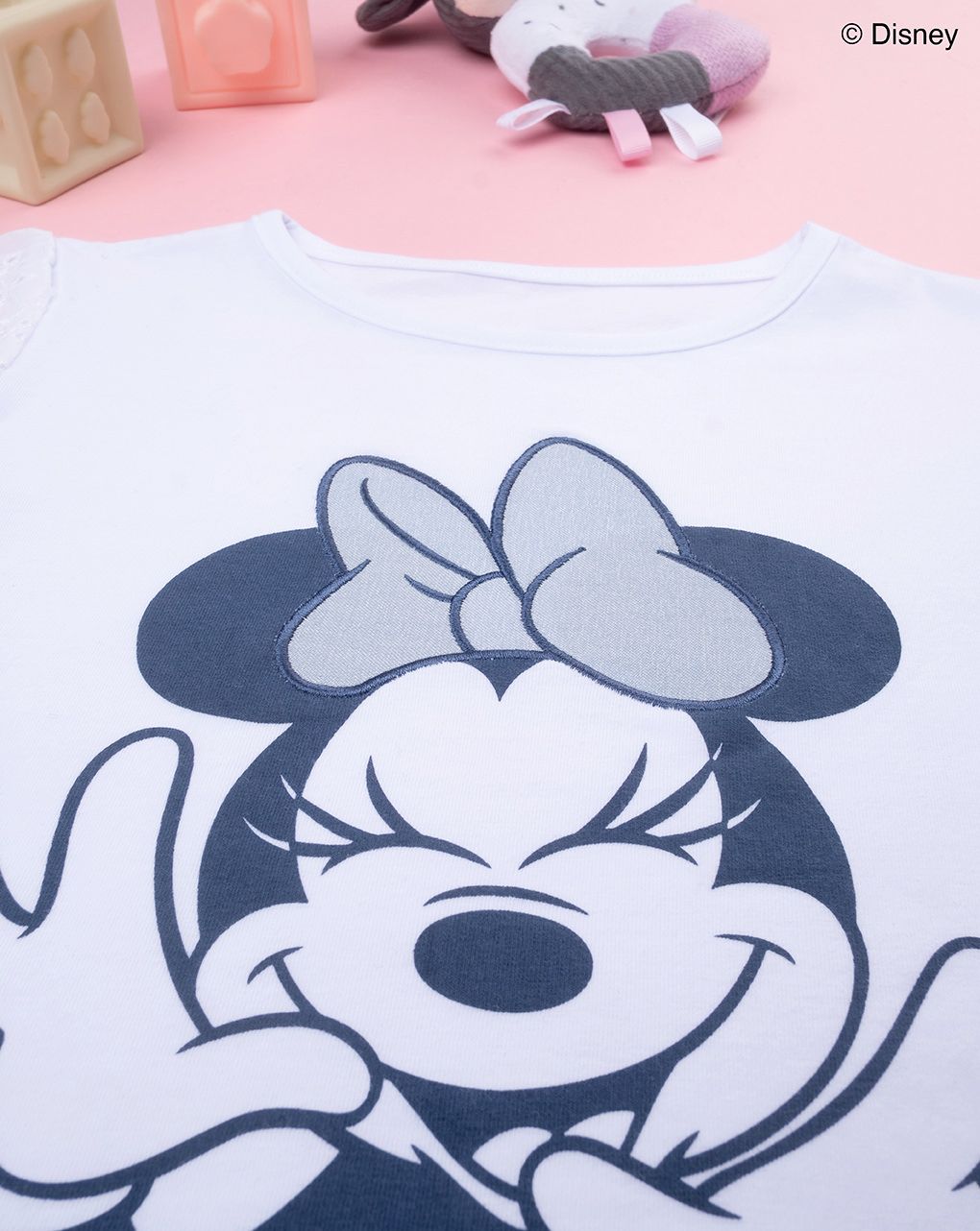 παιδικό t-shirt λευκό minnie για κορίτσι - Prénatal