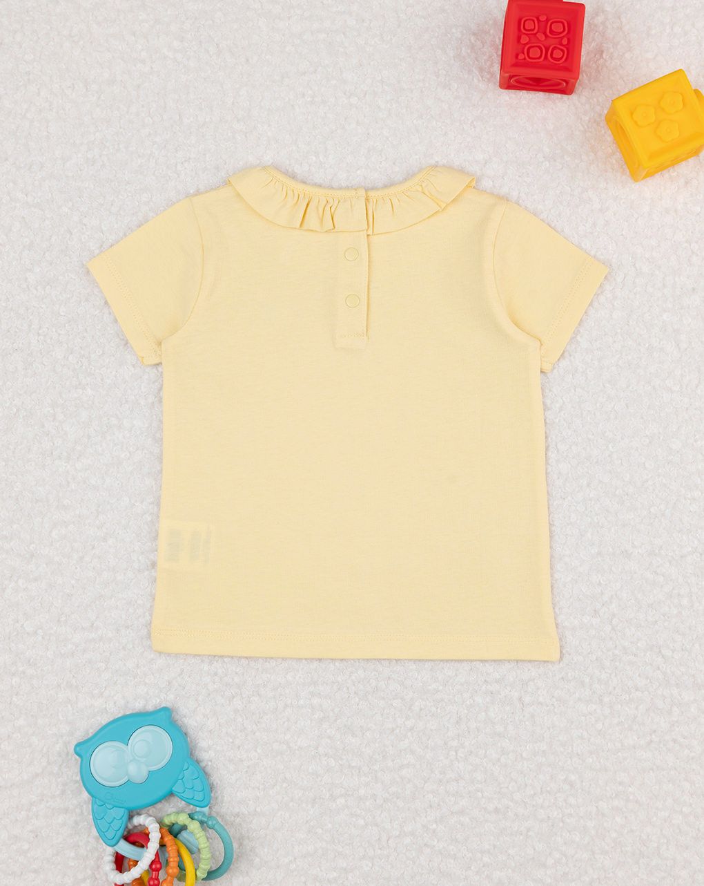 βρεφικό t-shirt κίτρινο με μαργαρίτα για κορίτσι - Prénatal