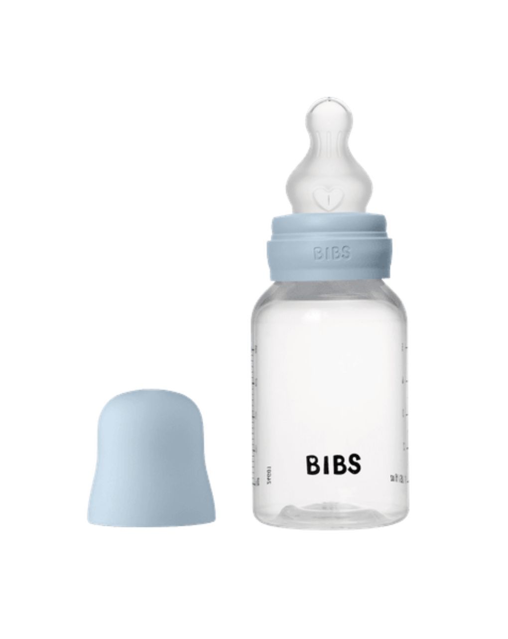 Bibs πλαστικό μπιμπερό με θηλή σιλικόνης 150ml 0m+ baby blue 50161231