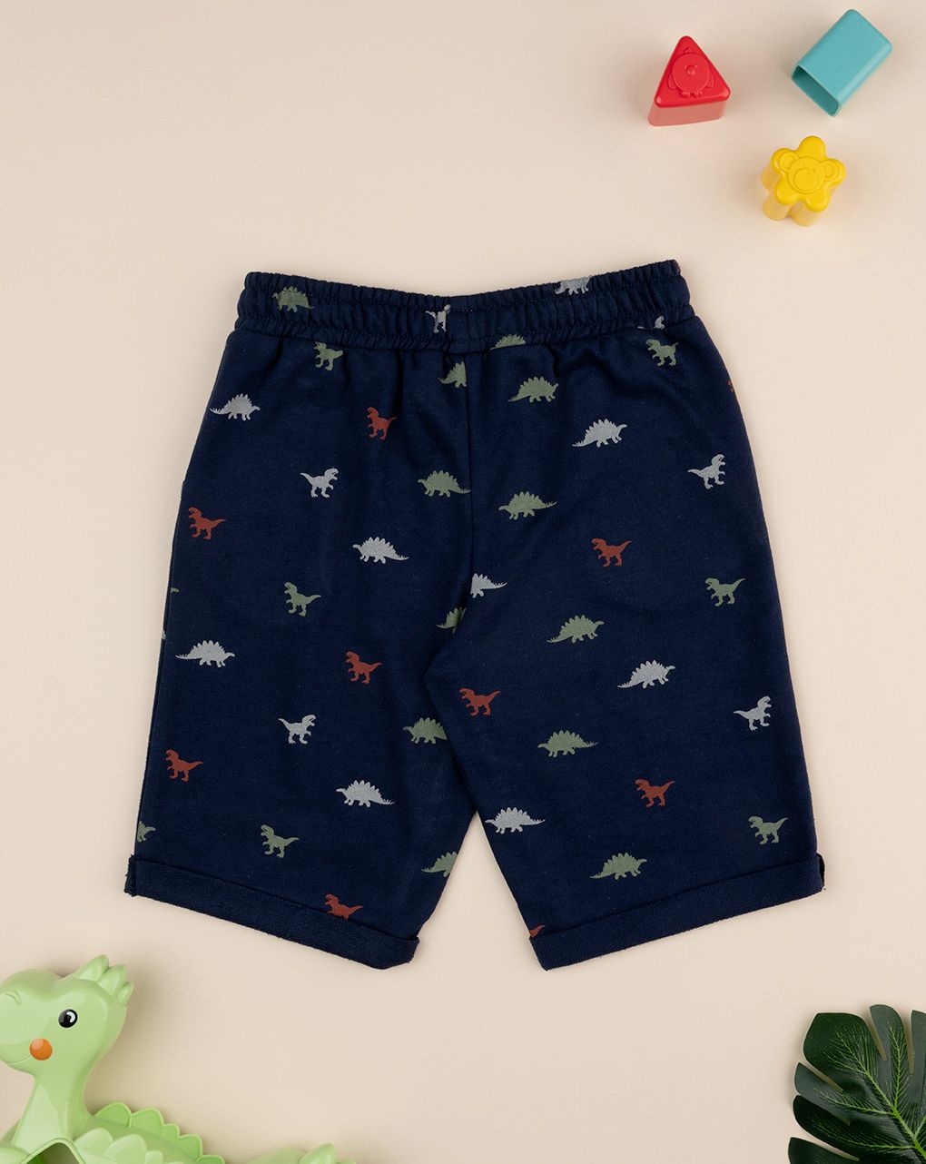 παιδική βερμούδα μπλε με δεινόσαυρους για αγόρι - Prénatal
