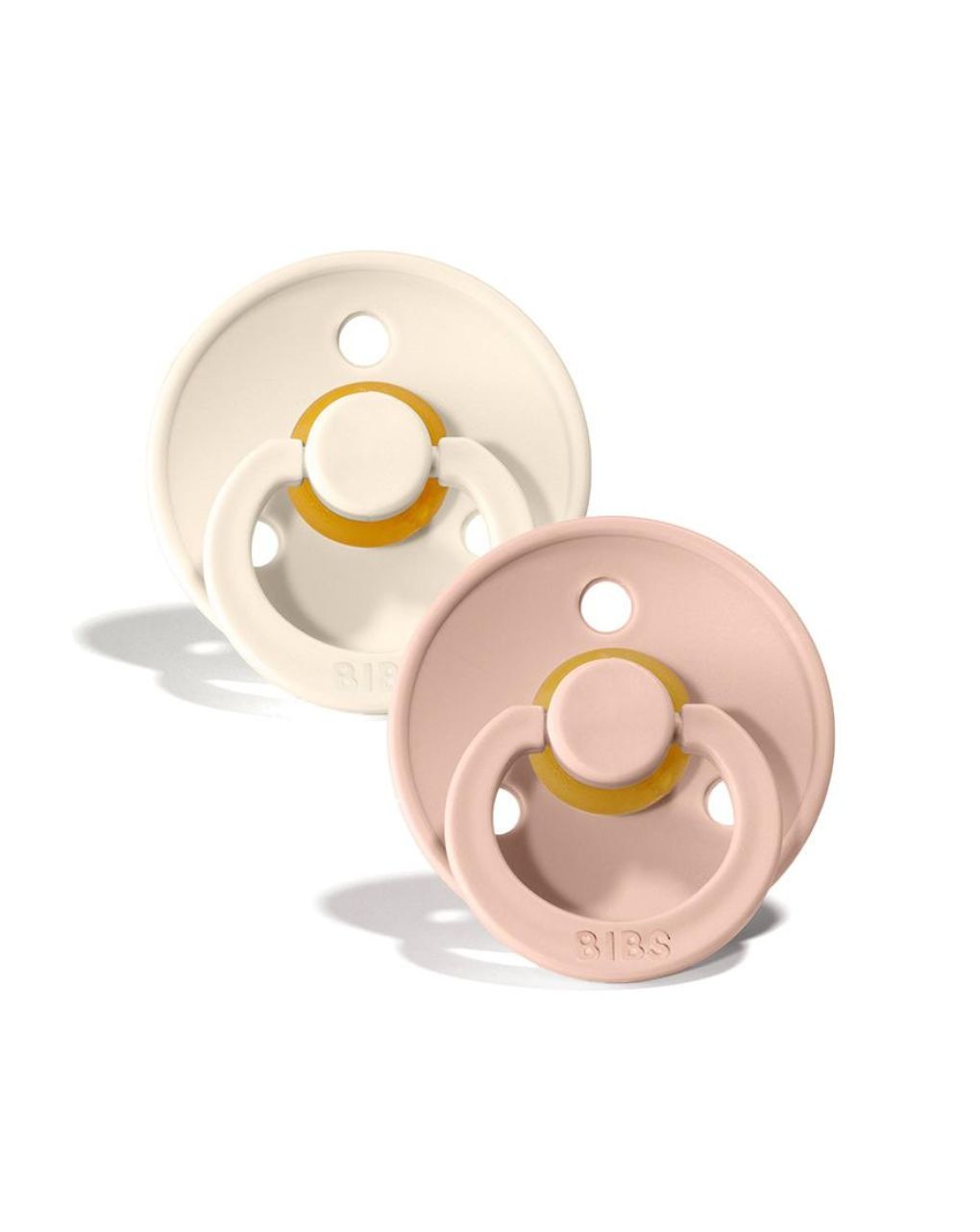 Bibs colour πιπίλες καουτσούκ 2τμχ 18m+ ivory/blush 12.130253