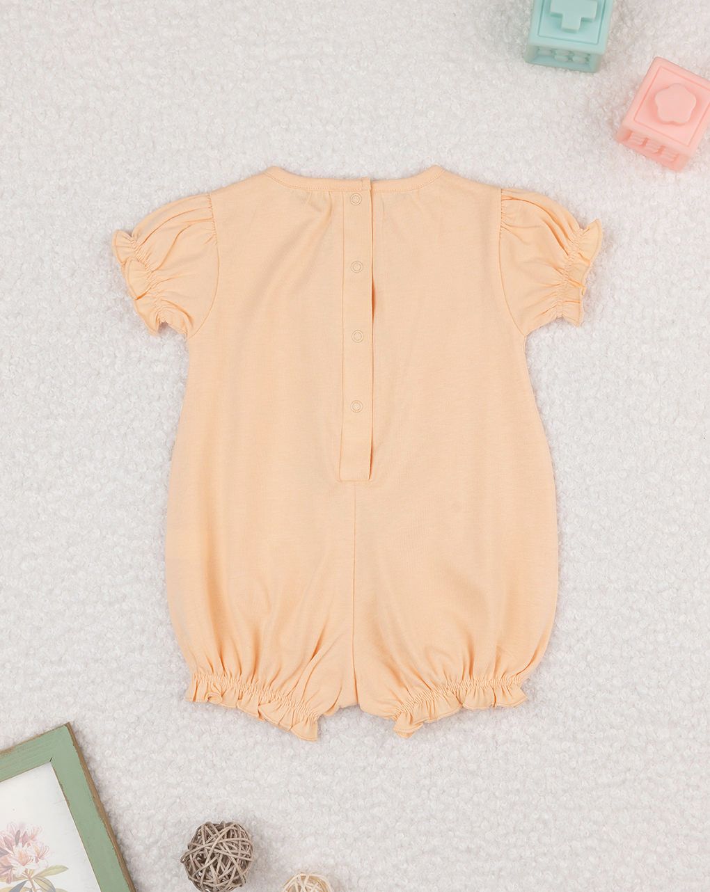 βρεφικό φορμάκι πορτοκαλί με τη hello kitty για κορίτσι - Prénatal