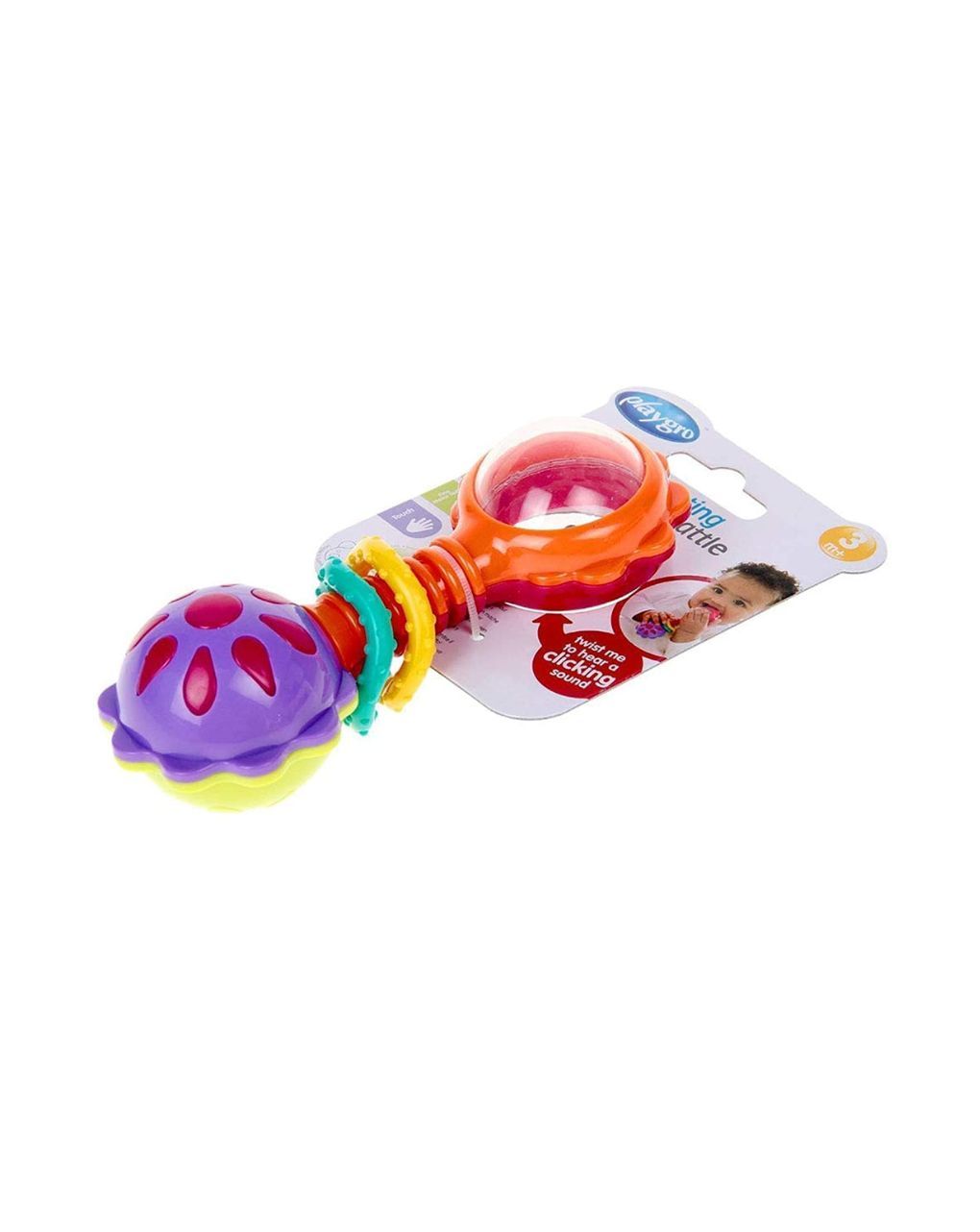 Playgro twisting barbell rattle κουδουνίστρα 3m+ - 