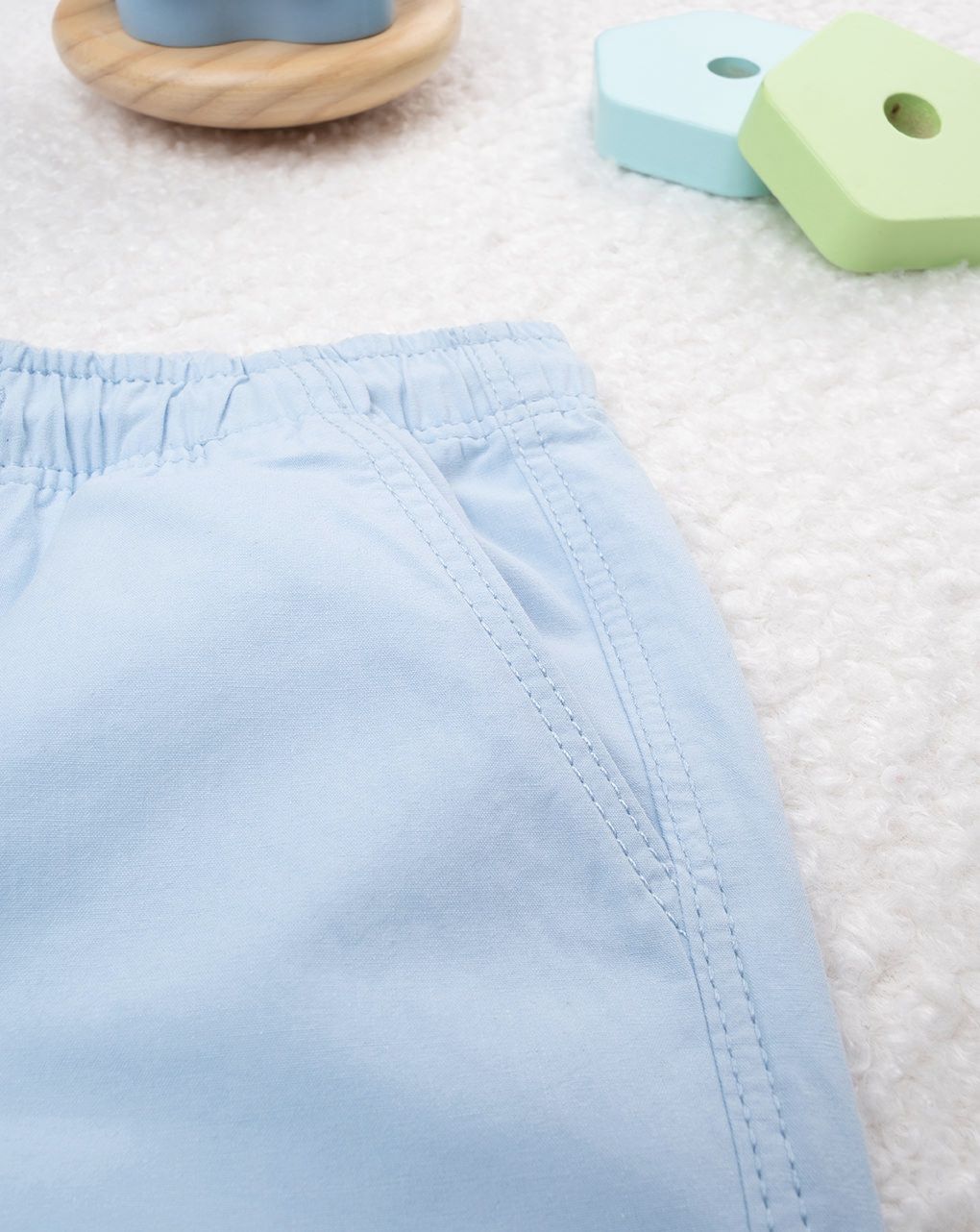 βρεφικό σορτσάκι γαλάζιο με δεινόσαυρο για αγόρι - Prénatal