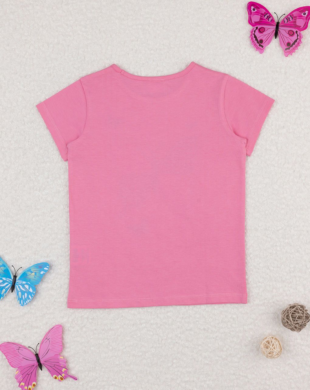παιδικό t-shirt ροζ με πεταλούδες για κορίτσι - Prénatal
