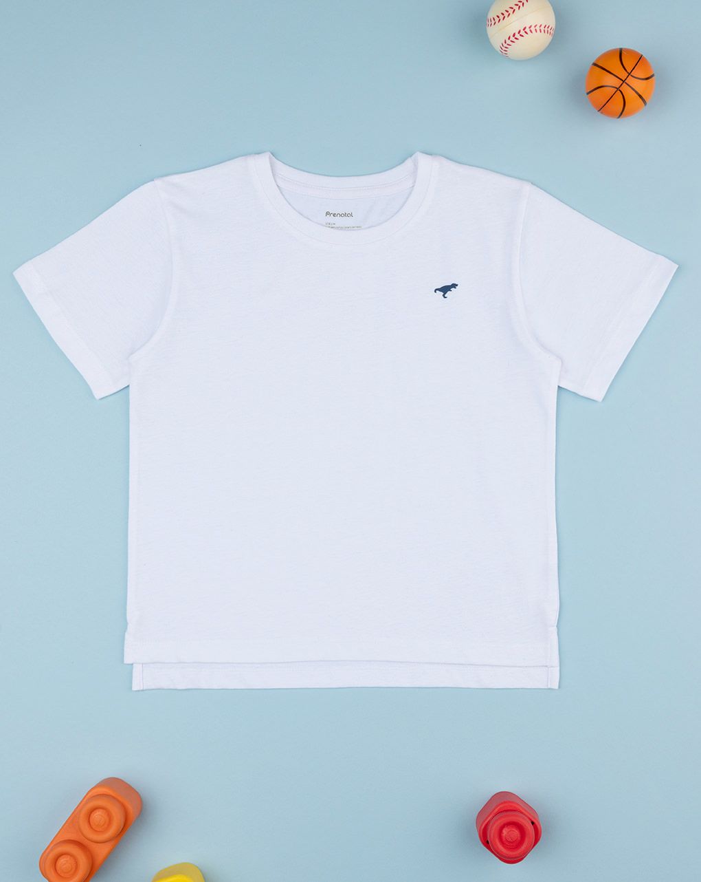 παιδικό t-shirt λευκό με δεινόσαυρο για αγόρι - Prénatal