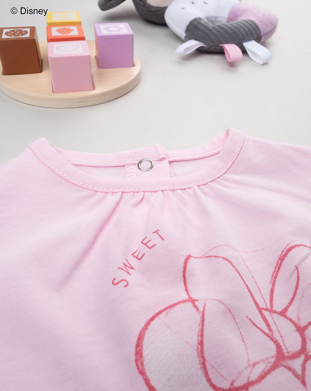 βρεφικό φορμάκι ροζ με τη minnie για κορίτσι - Prénatal