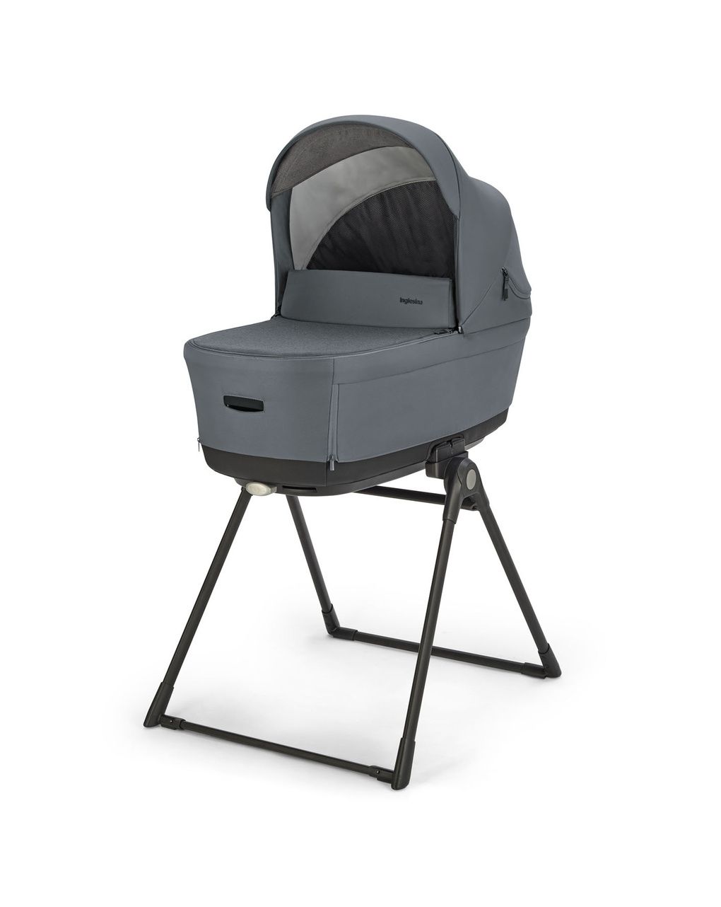 Inglesina σύστημα μεταφοράς electa quattro με σκελετό silver black και darwin infant recline union grey - Inglesina