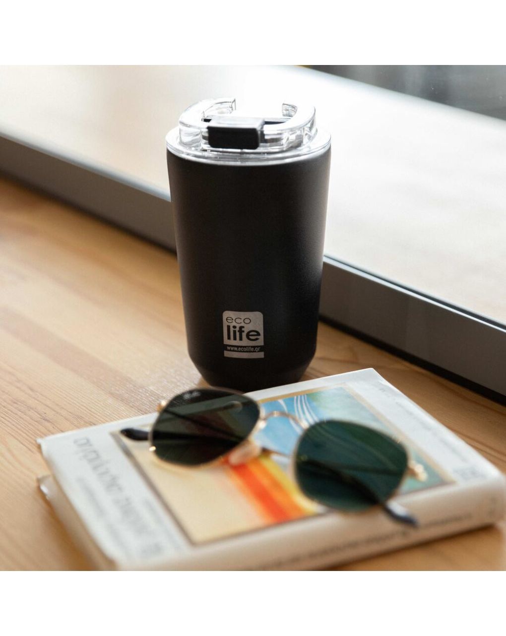 Ecolife ποτήρι θερμός 360ml pure black coffee 33-bo-4120 - Ecolife