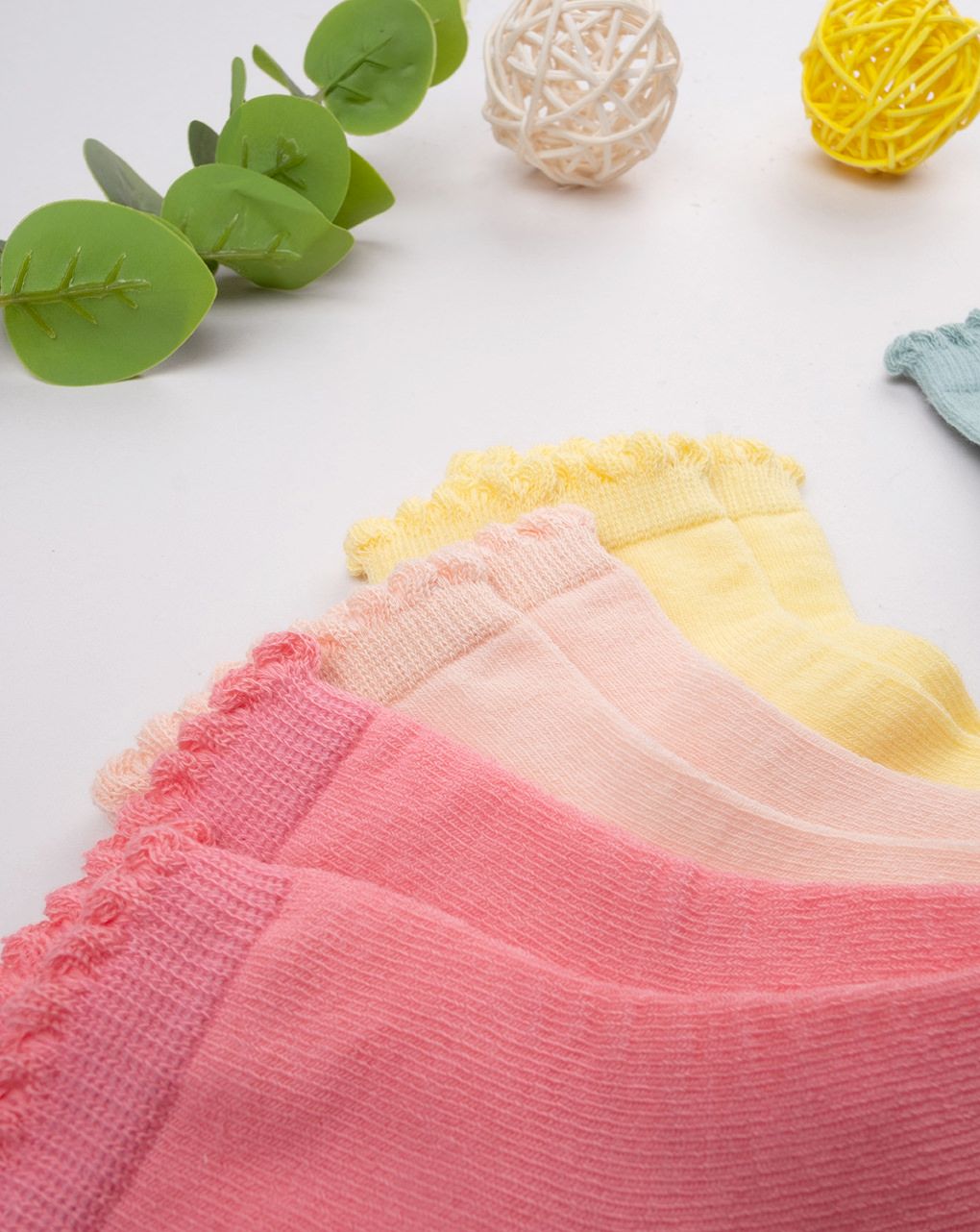 παιδικά καλτσάκια πακέτο x5 πολύχρωμα για κορίτσι - Prénatal