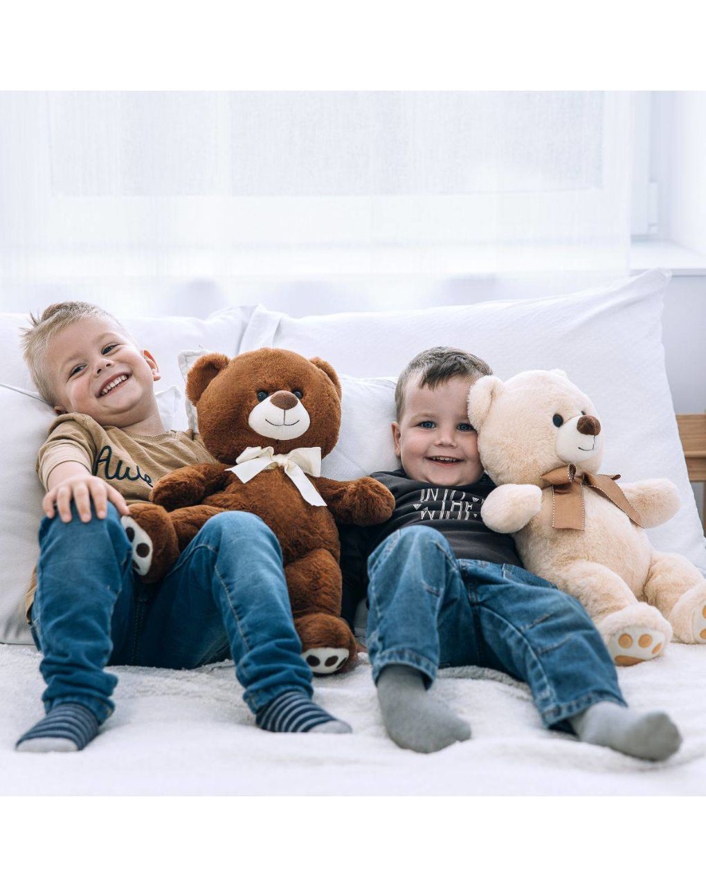 Freeon λούτρινος αρκούδος cosy 45cm μπεζ 80814 - Freeon