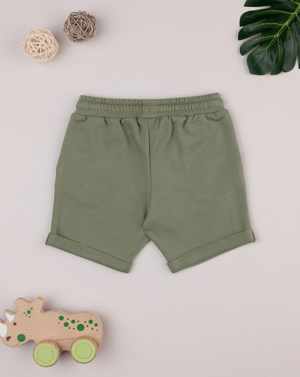 βρεφικό σορτσάκι χακί για αγόρι - Prénatal