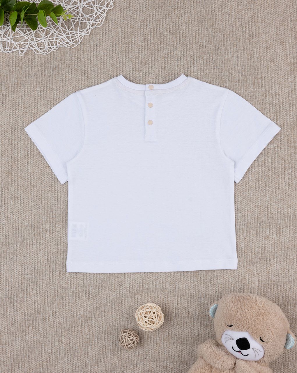 βρεφικό t-shirt λευκό little teddy για αγόρι - Prénatal