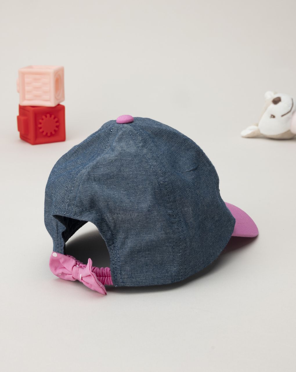 παιδικό καπέλο baseball τζιν/ροζ minnie για κορίτσι - Prénatal