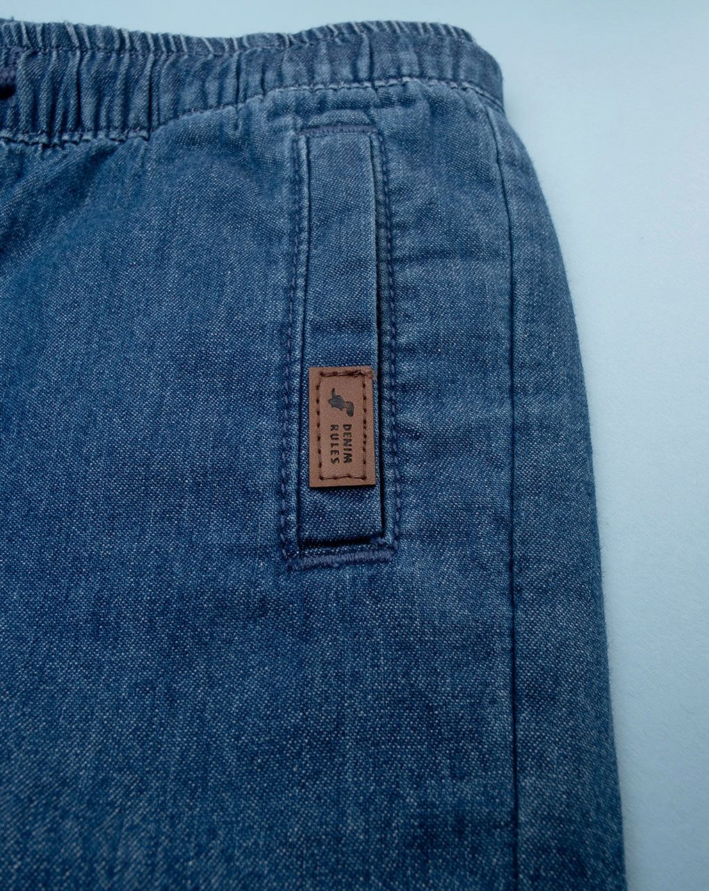 βρεφικό τζιν σορτσάκι μπλε για αγόρι - Prénatal