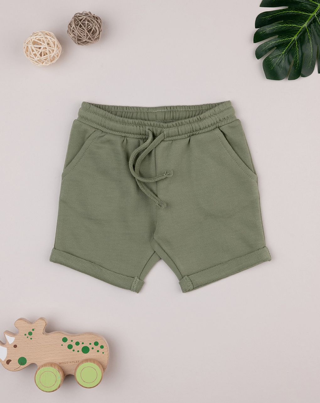 βρεφικό σορτσάκι χακί για αγόρι - Prénatal