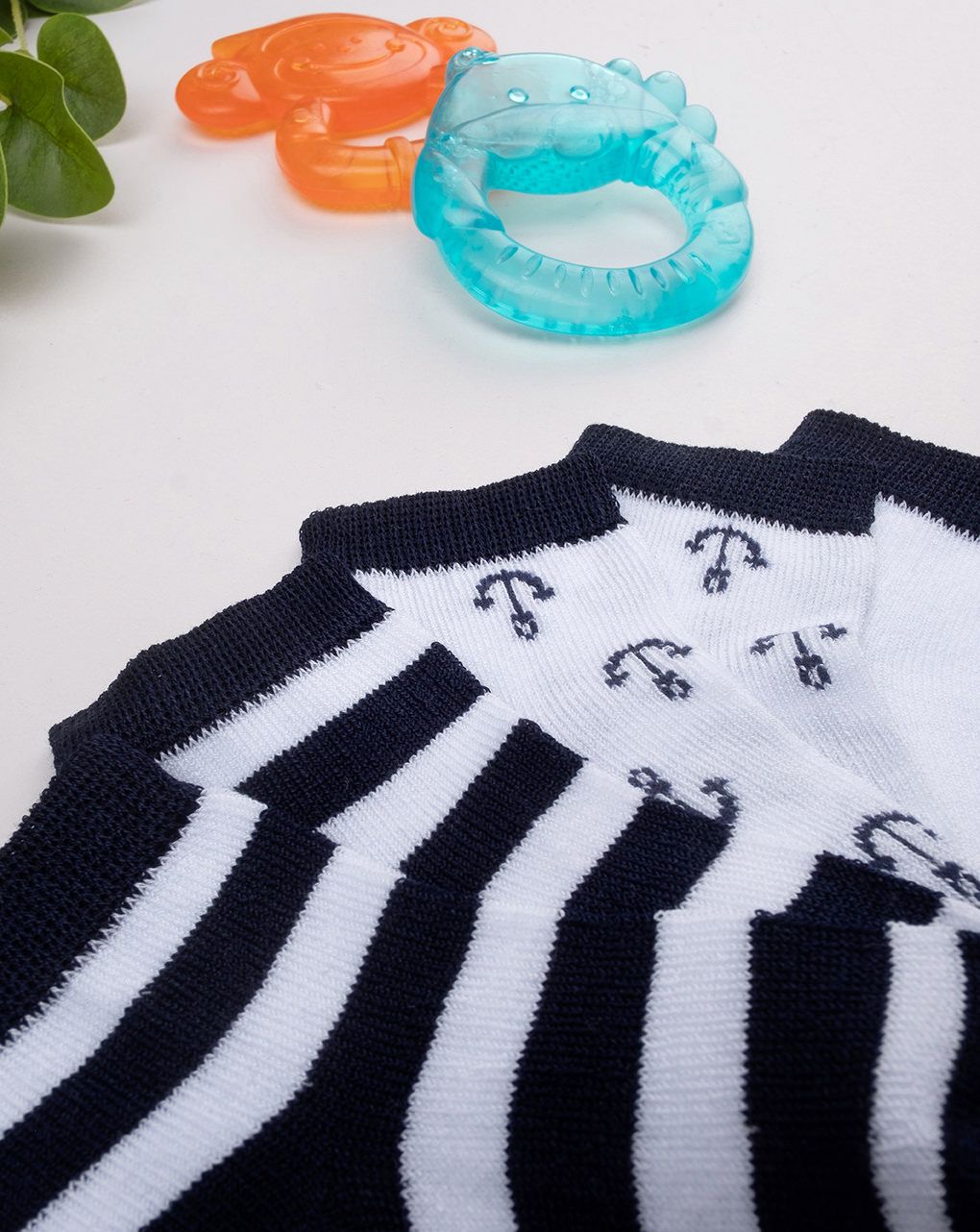 βρεφικά καλτσάκια πακέτο x3 navy για αγόρι - Prénatal