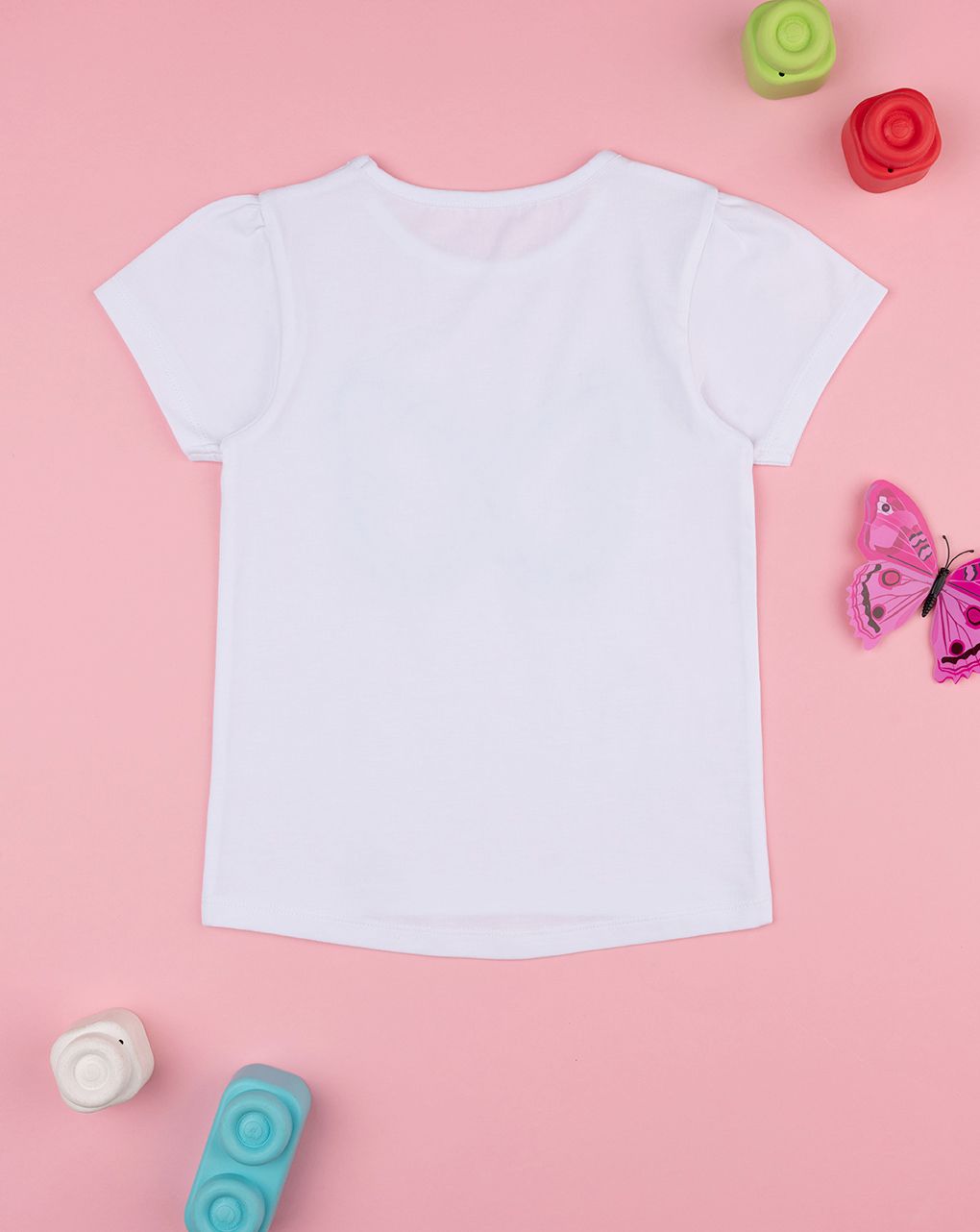 παιδικό t-shirt λευκό με πεταλούδα για κορίτσι - Prénatal