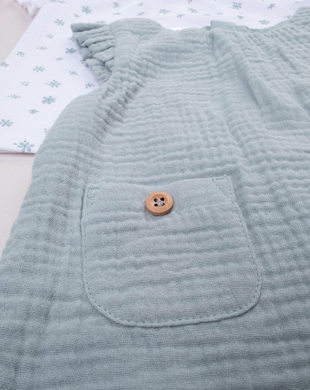 βρεφικό σετ t-shirt και σαλοπέτα μουσελίνα για κορίτσι - Prénatal