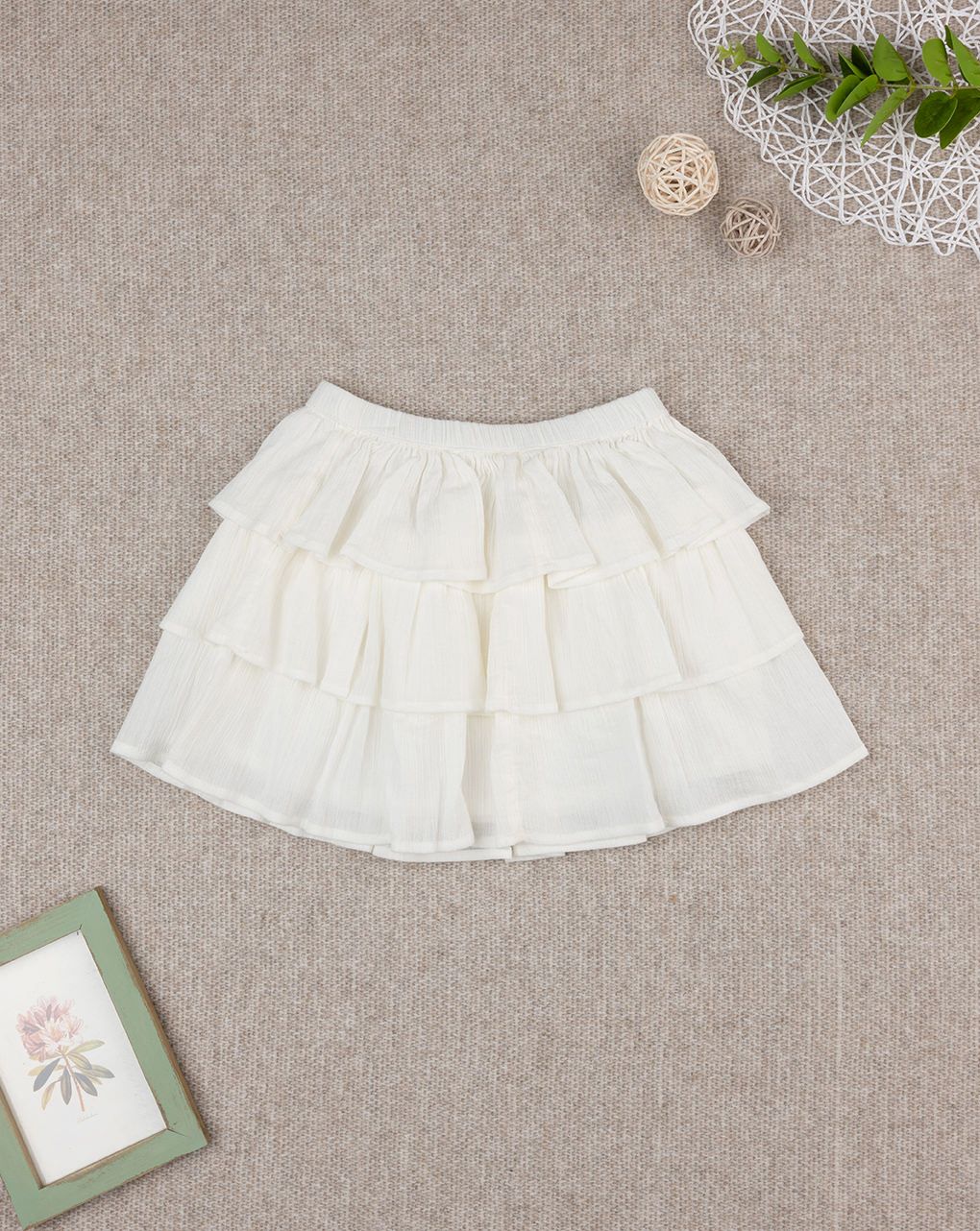 παιδική φούστα λευκή elegant για κορίτσι - Prénatal