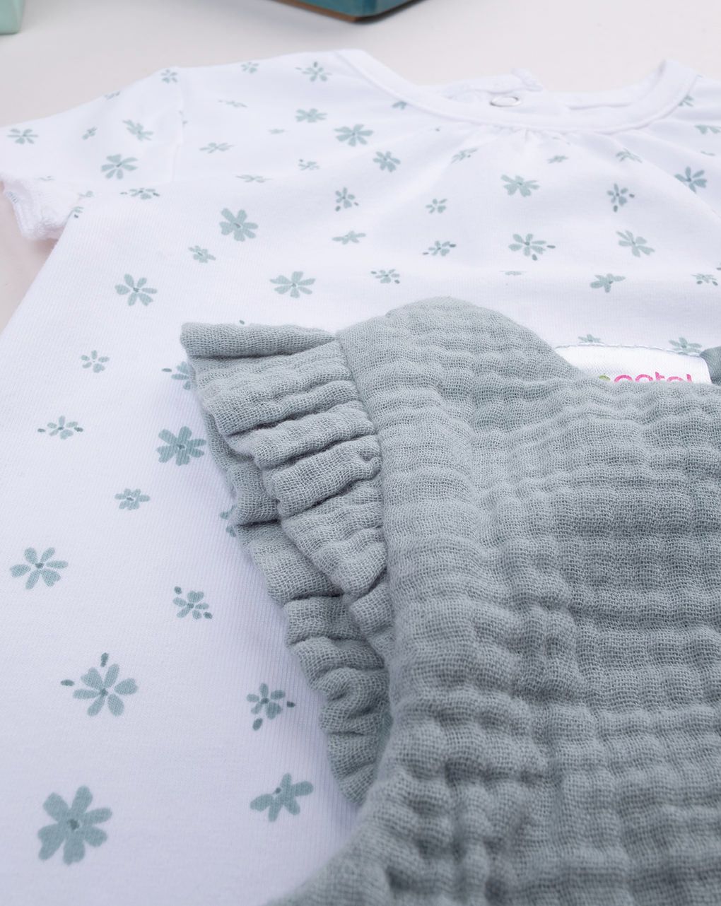 βρεφικό σετ t-shirt και σαλοπέτα μουσελίνα για κορίτσι - Prénatal