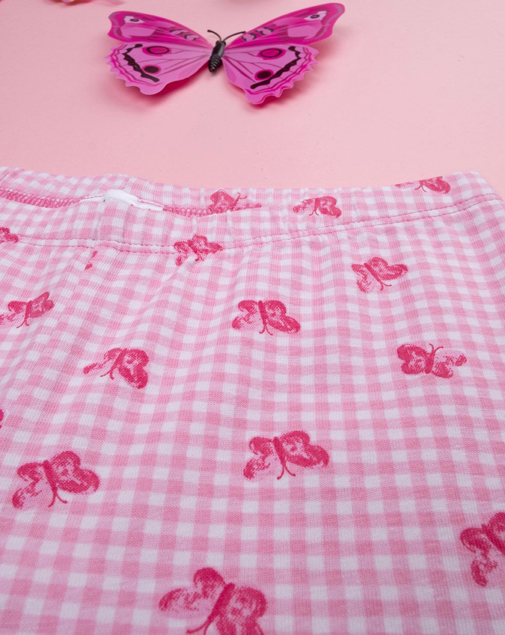 παιδικό κολάν καρό με πεταλούδες για κορίτσι - Prénatal