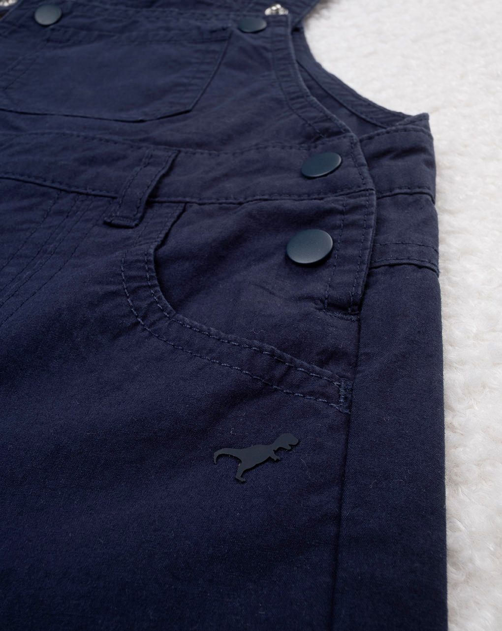 βρεφική σαλοπέτα μπλε με δεινόσαυρο για αγόρι - Prénatal