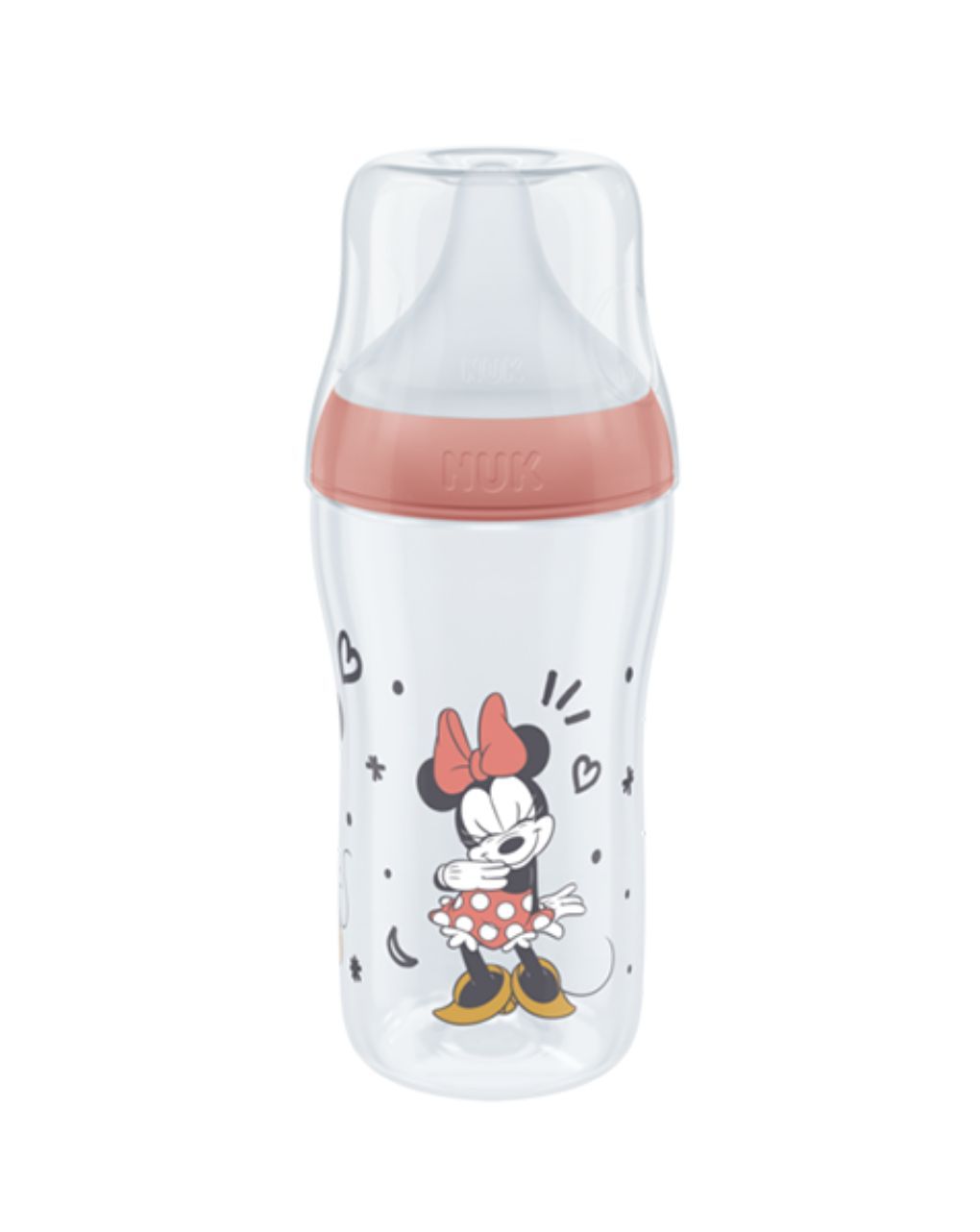 Nuk perfect match πλαστικό μπιμπερό με μαλακή θηλή σιλικόνης 3m+ 260ml disney minnie 10216306 - Nuk