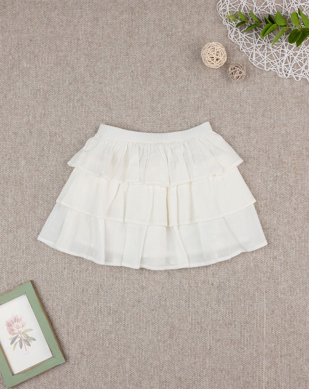παιδική φούστα λευκή elegant για κορίτσι - Prénatal