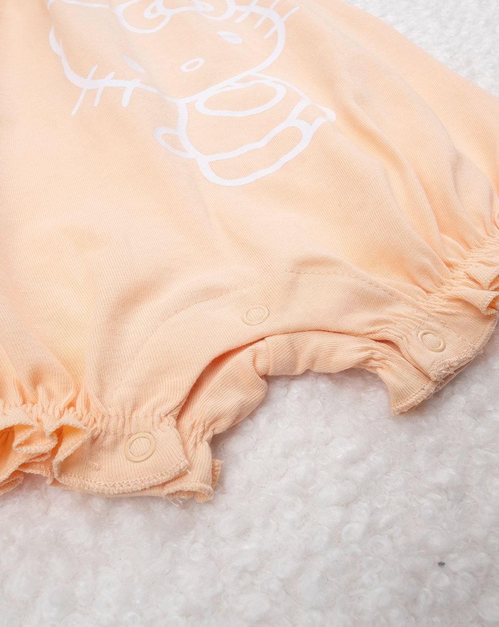 βρεφικό φορμάκι πορτοκαλί με τη hello kitty για κορίτσι - Prénatal