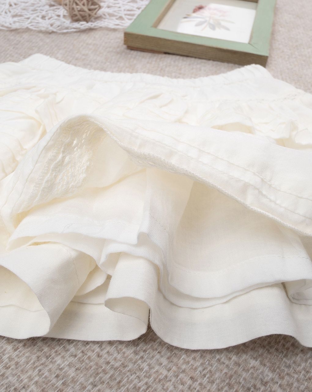 βρεφική φούστα λευκή elegant για κορίτσι - Prénatal