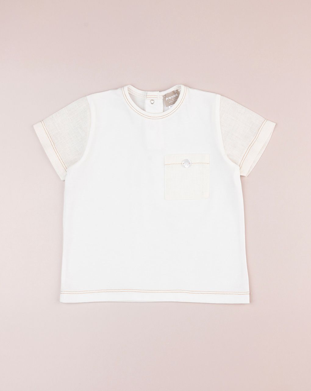 βρεφικό t-shirt λευκό premium για αγόρι