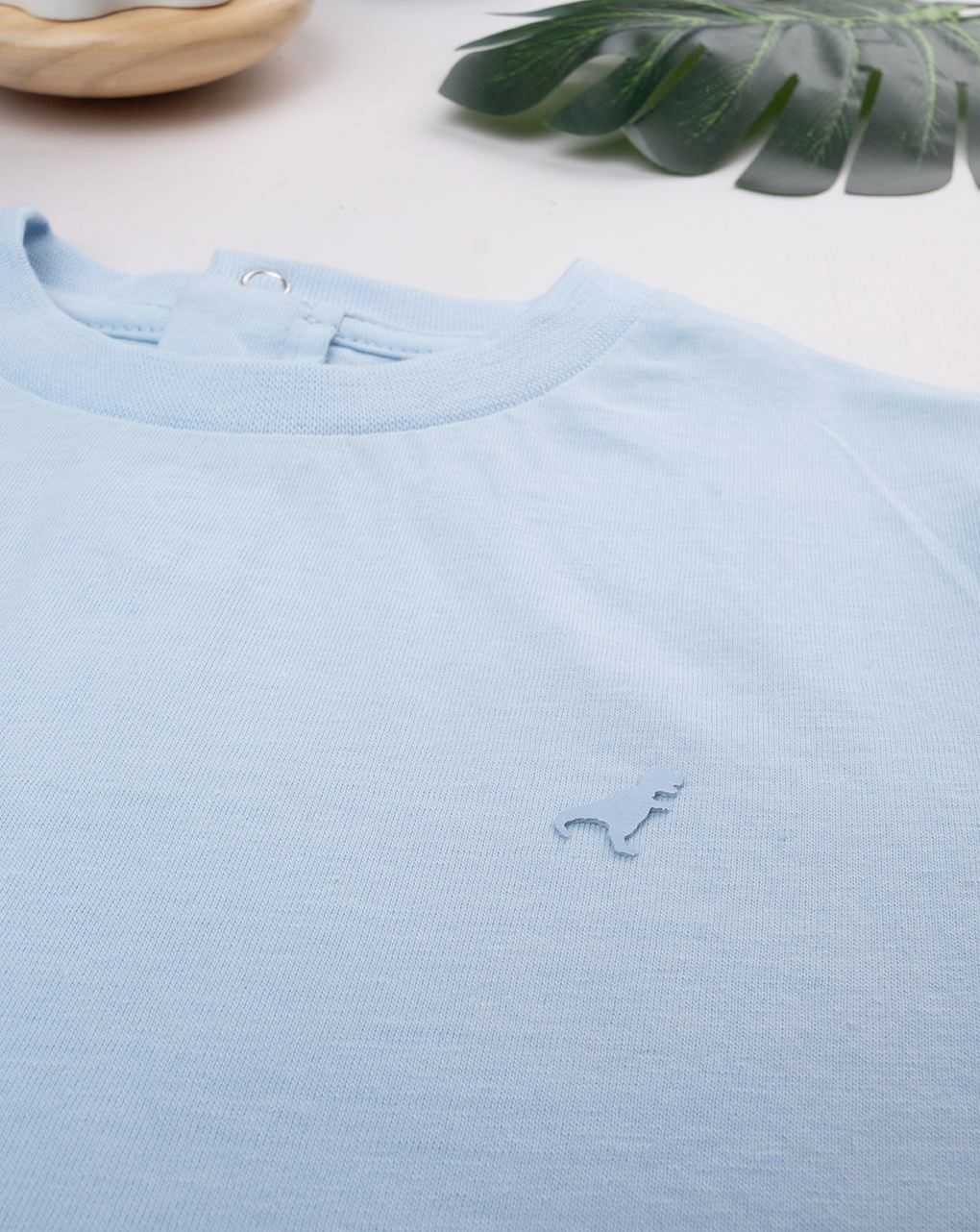 βρεφικό t-shirt γαλάζιο με δεινόσαυρο για αγόρι - Prénatal