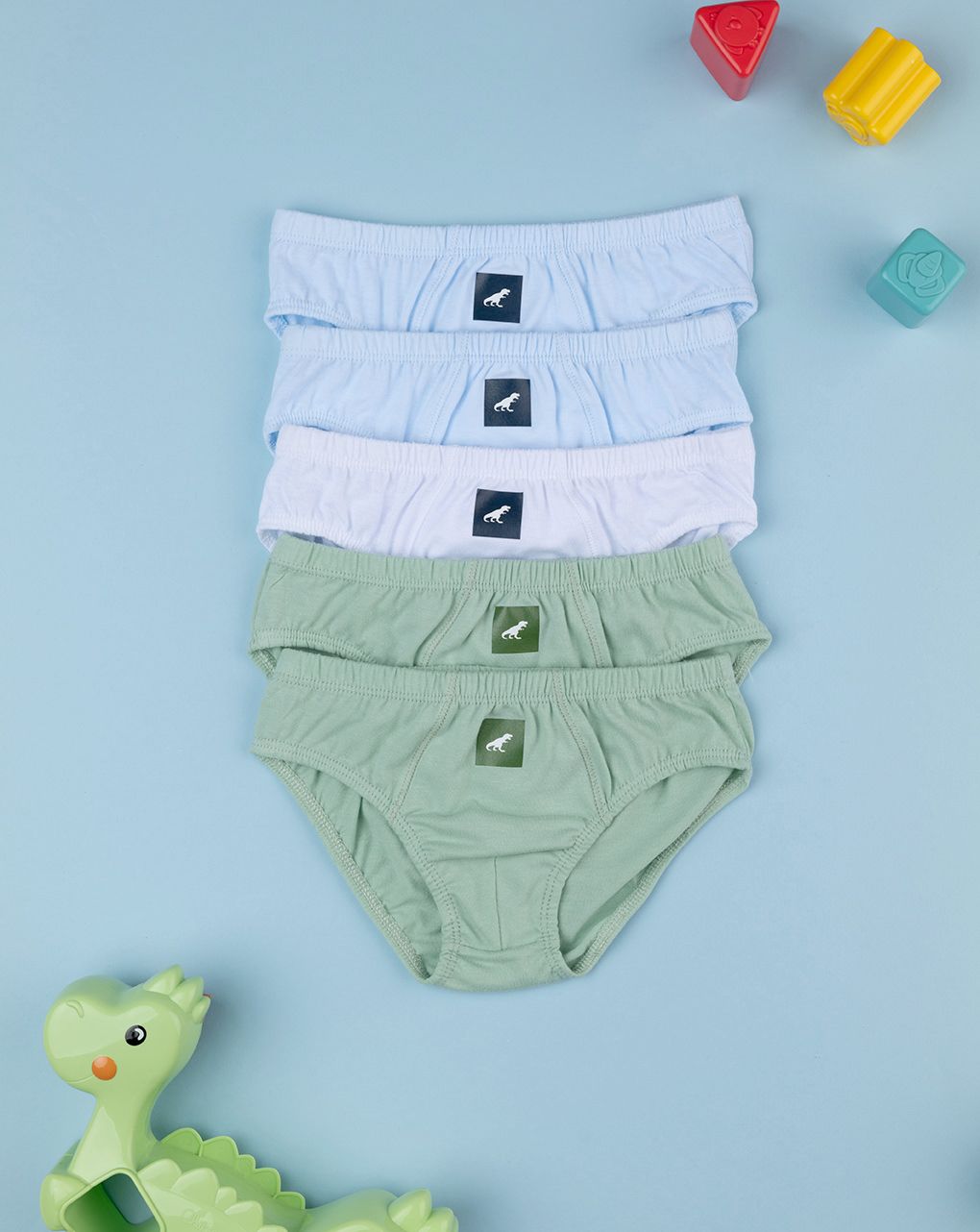 παιδικά σλιπ πακέτο x5 με δεινόσαυρους για αγόρι