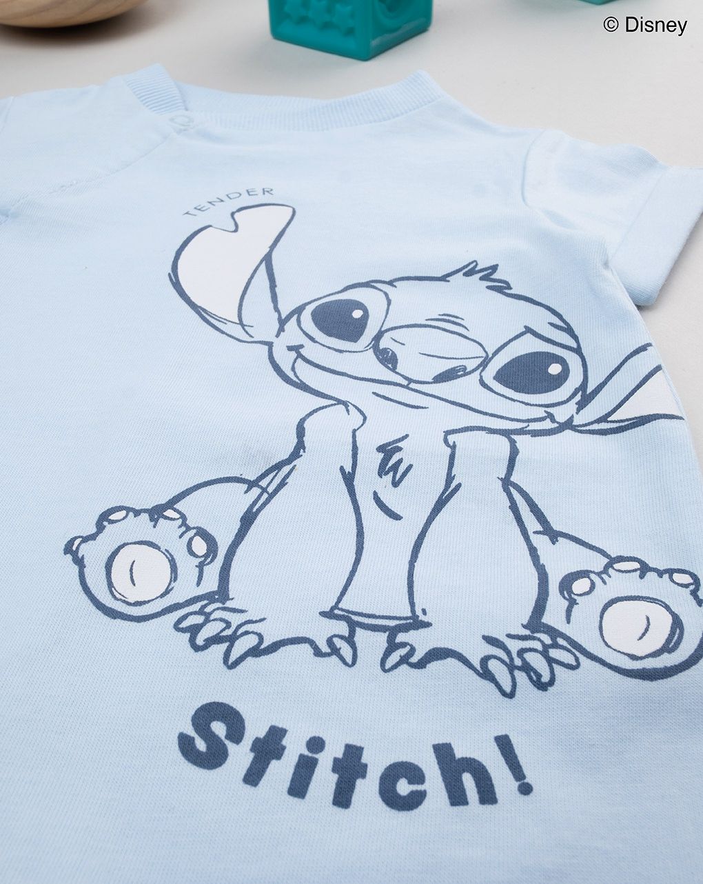 βρεφικό φορμάκι γαλάζιο με τον stitch για αγόρι - Prénatal