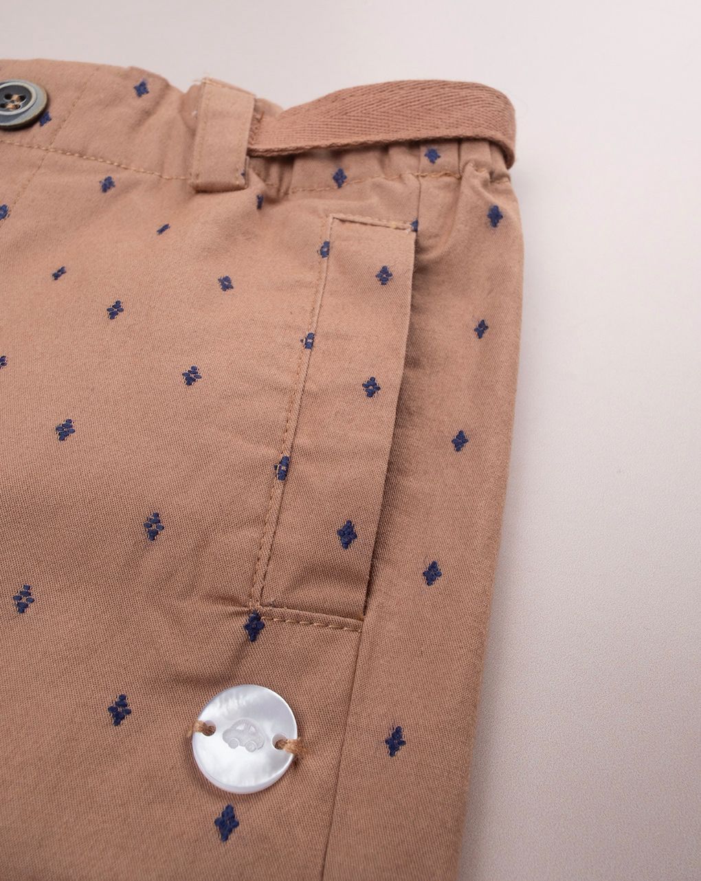 βρεφικό σορτσάκι καφέ premium για αγόρι - Prénatal